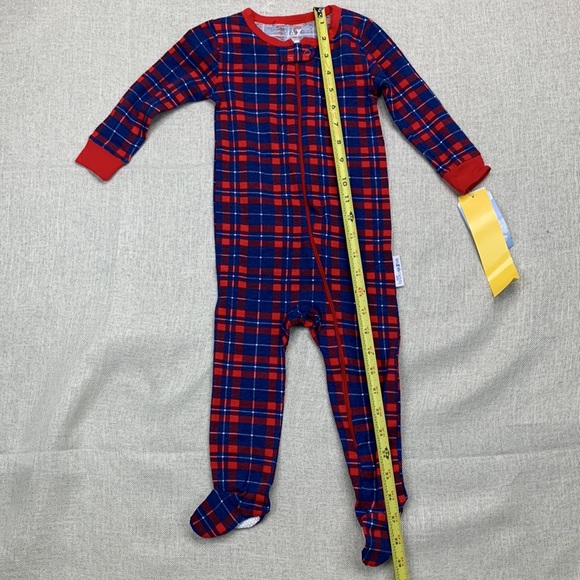 MAX & OLIVIA Baby Boys Gripper Soles Easy Opening Front Zipper Onesie Size 18M - Picture 5 of 9